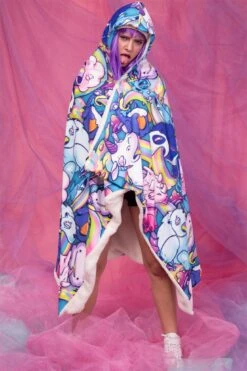 Sick Of You Hooded Blanket (Blue)