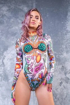 Bedouin White Mesh Bodysuit