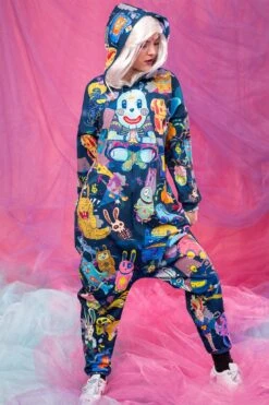 Blue Rabbidelic Onesie