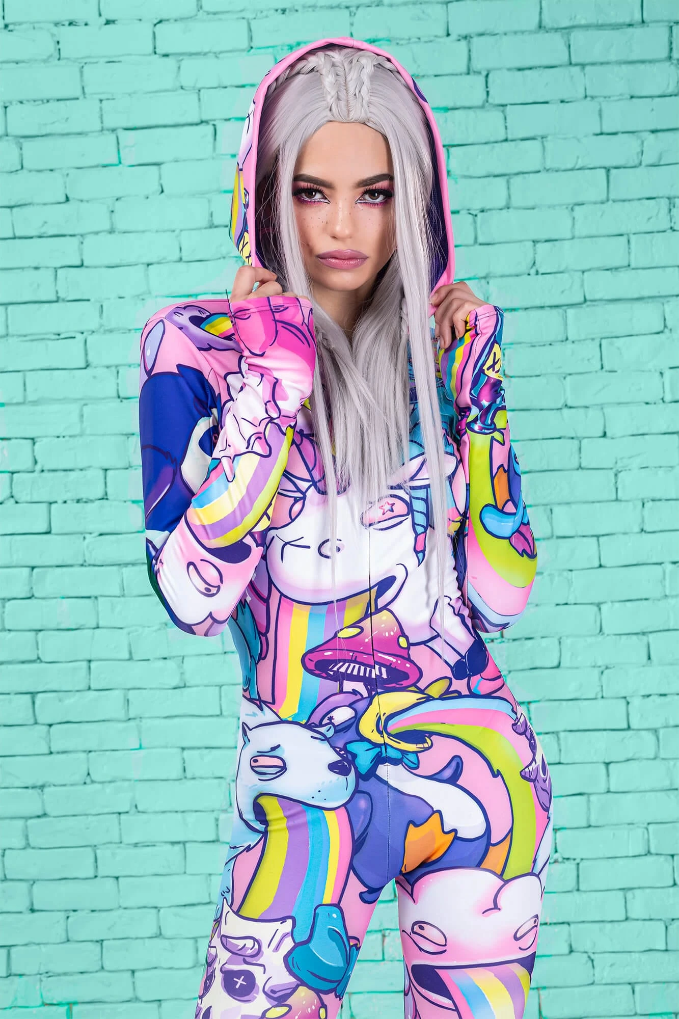 Sick Of You Fit Onesie (Pink) 1 Sick Of You Fit Onesie (Pink)