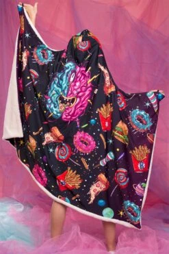 Space Munchiez Hoodie Blanket