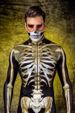 Men's Graveyard Skeleton Costume