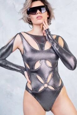 Monochrome Chaos Bodysuit