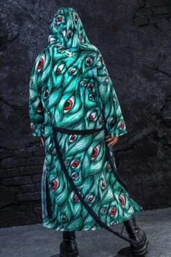 I See U In Green Light Robe