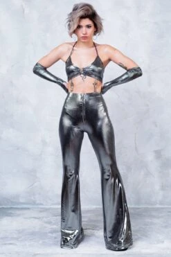 Monochrome Bell Bottom Pants -Badinka 2 ab2304e9 0874 4d05 827a 3265517df4de