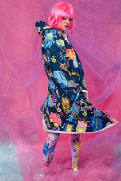 Rabbidelic Hoodie Blanket (Blue) -Badinka 3 15d74fb0 989a 4121 9eab 093c905b2703