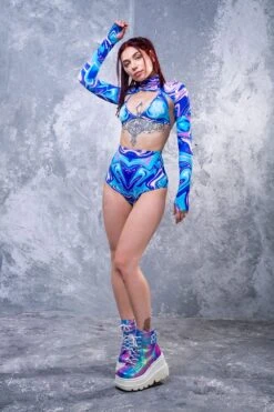 Fierce Fluid 2 Piece Shrug Top -Badinka 3 21 0e5fc48d 99da 4918 b1f6 58461a7e1947