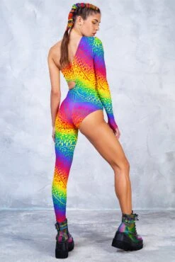Showy Rainbow Asymmetrical Costume -Badinka 3 e14a1f80 3cc2 47d6 a6e4 b6d27456707e