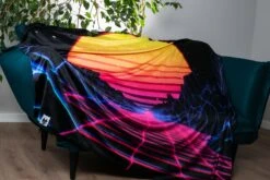 Synthwave Sunset XXL Towel -Badinka 4 8cd0f91a 881a 4e9e 930d e005b5f14410