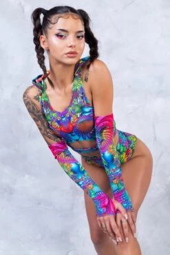 Kaleidoscopic Bloom Long Belt Hooded Top -Badinka 4 c472dca3 14d1 48c1 b65b f7d99e61cbe4