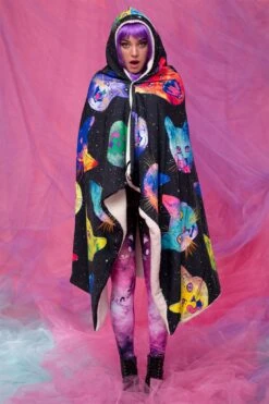 Cosmic Kitties Hoodie Blanket -Badinka 5 405940ec df79 47a4 bcf4 ef40541d625c