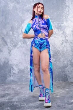 Fierce Fluid EZ Maxi Rave Outfit 9 Fierce Fluid EZ Maxi Rave Outfit -Badinka 5 4 2