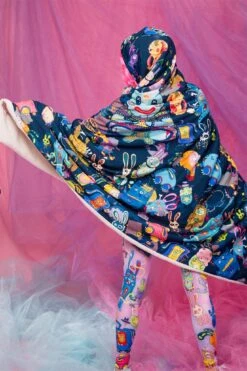 Rabbidelic Hoodie Blanket (Blue) -Badinka 5 8735e4c8 c550 4505 9ff5 b630908dd8b0