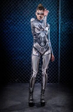 Warbot System 46 Costume -Badinka Costume Mirror Cyborg 4