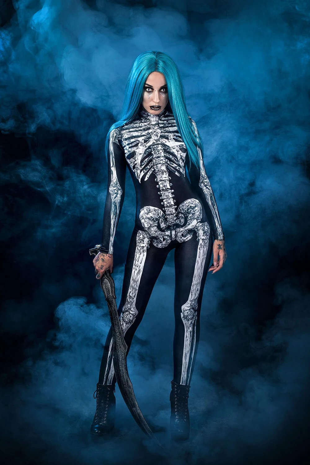 Diamond Skeleton Costume 2 Diamond Skeleton Costume - Image 2