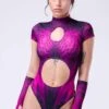 Antimatter Magenta Keyhole Bodysuit