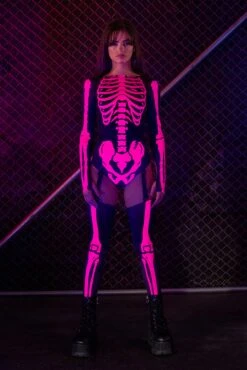 Rasberry Neon Playful Bodysuit -Badinka IMG 1117