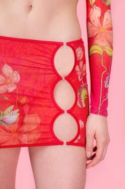 Predatora Mesh Cutout Skirt