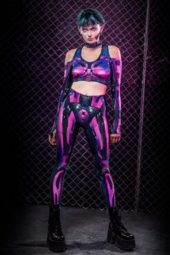 Cyberware Android Magenta Leggings -Badinka Leggings Magenta Keti Cyborg 2