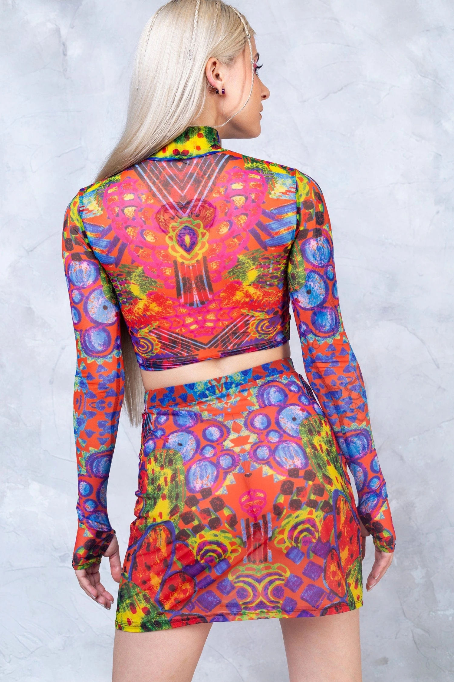 Tropical Punch Mesh Rave Top 2 Tropical Punch Mesh Rave Top - Image 2