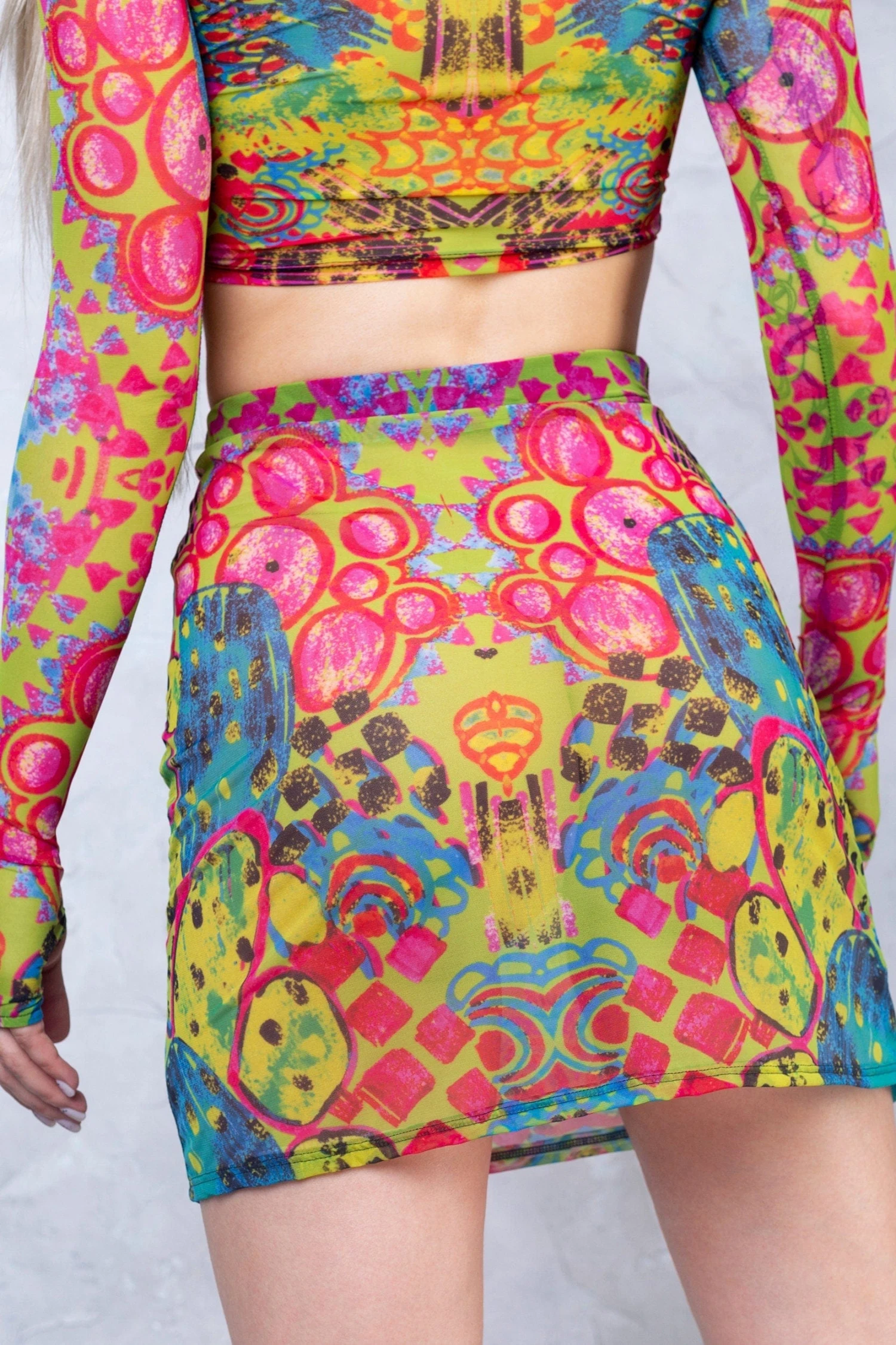 Oasis Mesh Rave Skirt Set 5 Oasis Mesh Rave Skirt Set - Image 5