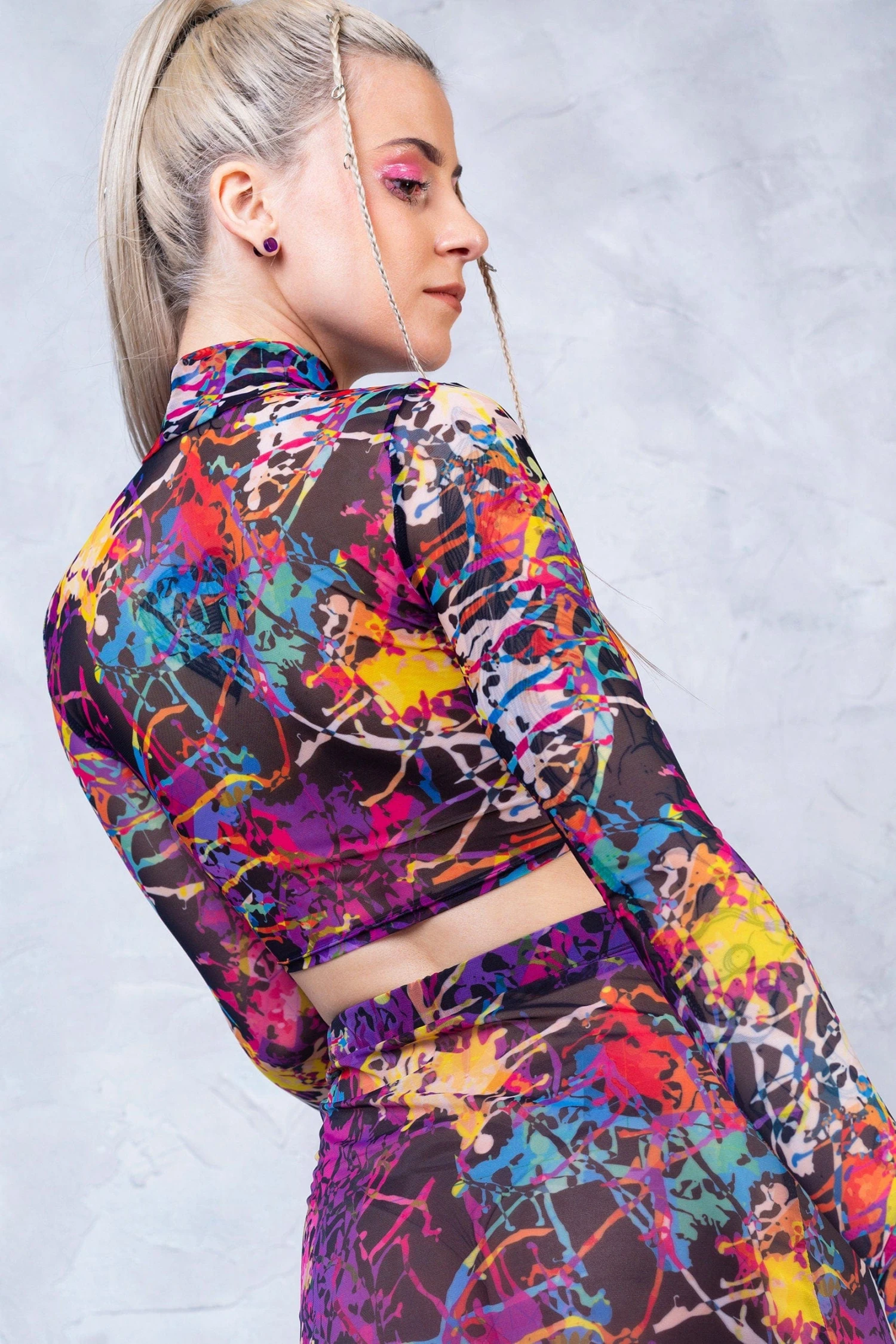 Splatter Mesh Rave Top 2 Splatter Mesh Rave Top - Image 2