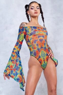 Dye-Hard Sleeve Mesh Bodysuit -Badinka il fullxfull.3973010573 djqc