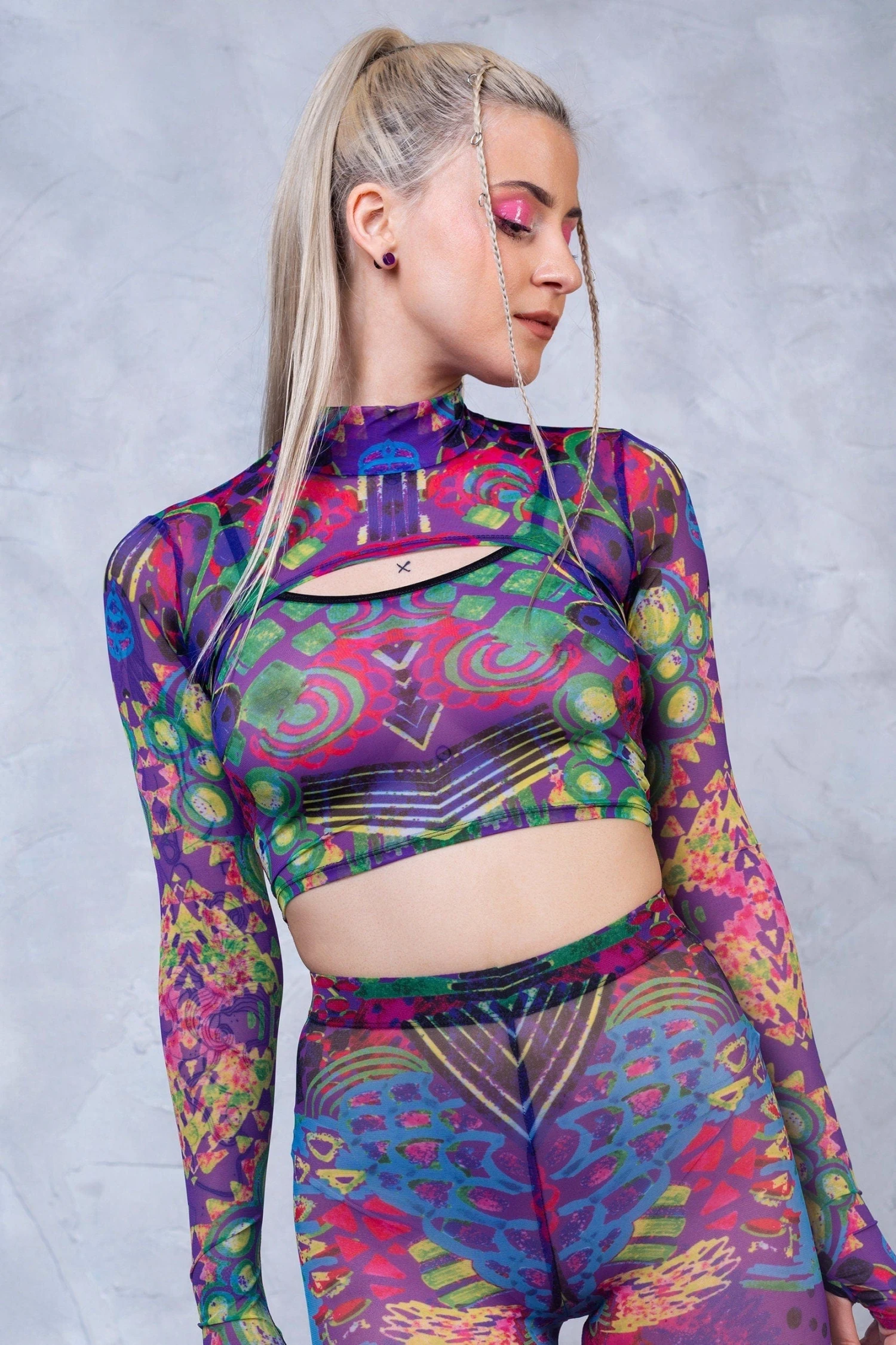 Vibeology Mesh 2 Piece Shrug Set 2 Vibeology Mesh 2 Piece Shrug Set - Image 2