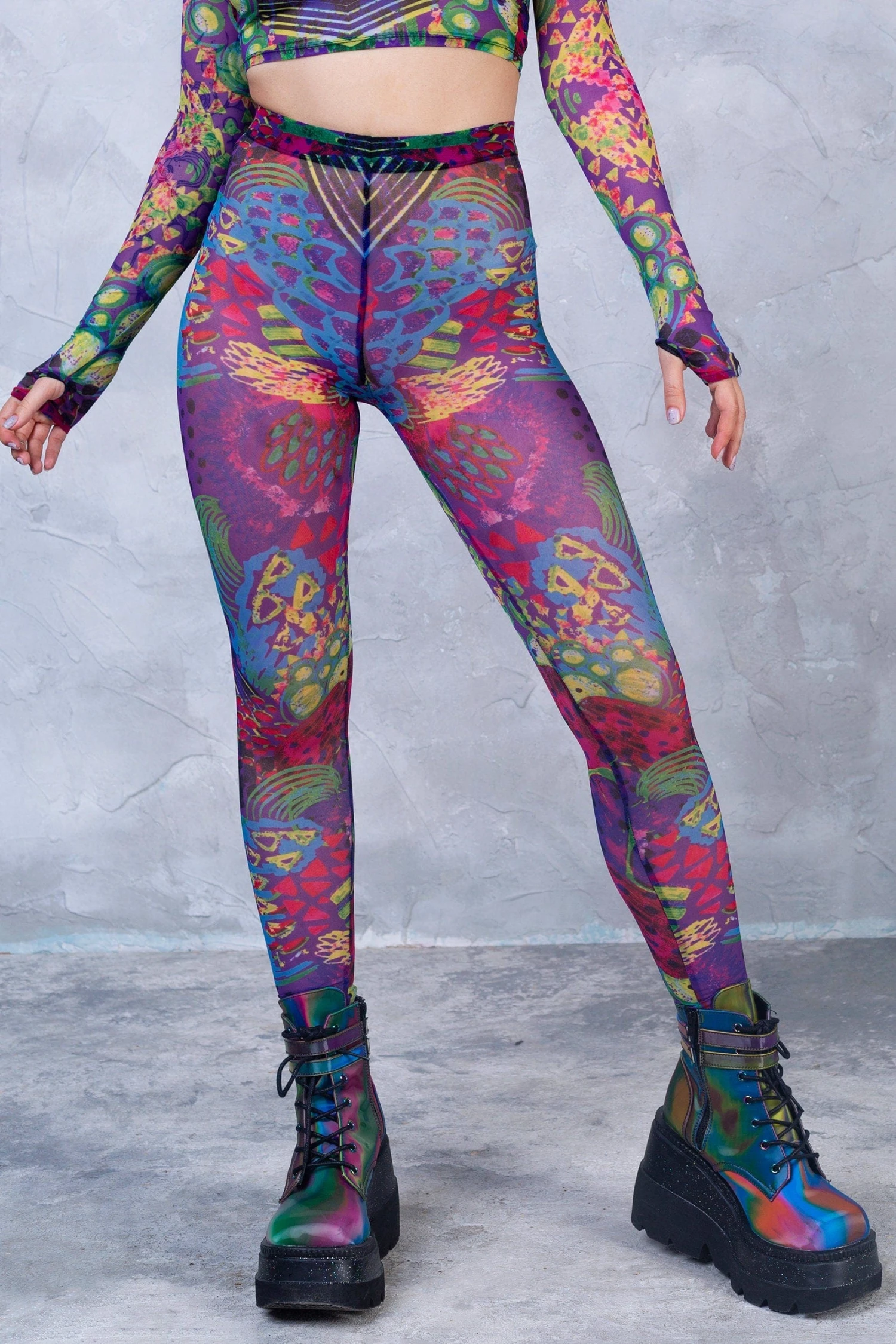 Vibeology Mesh Leggings 3 Vibeology Mesh Leggings - Image 3