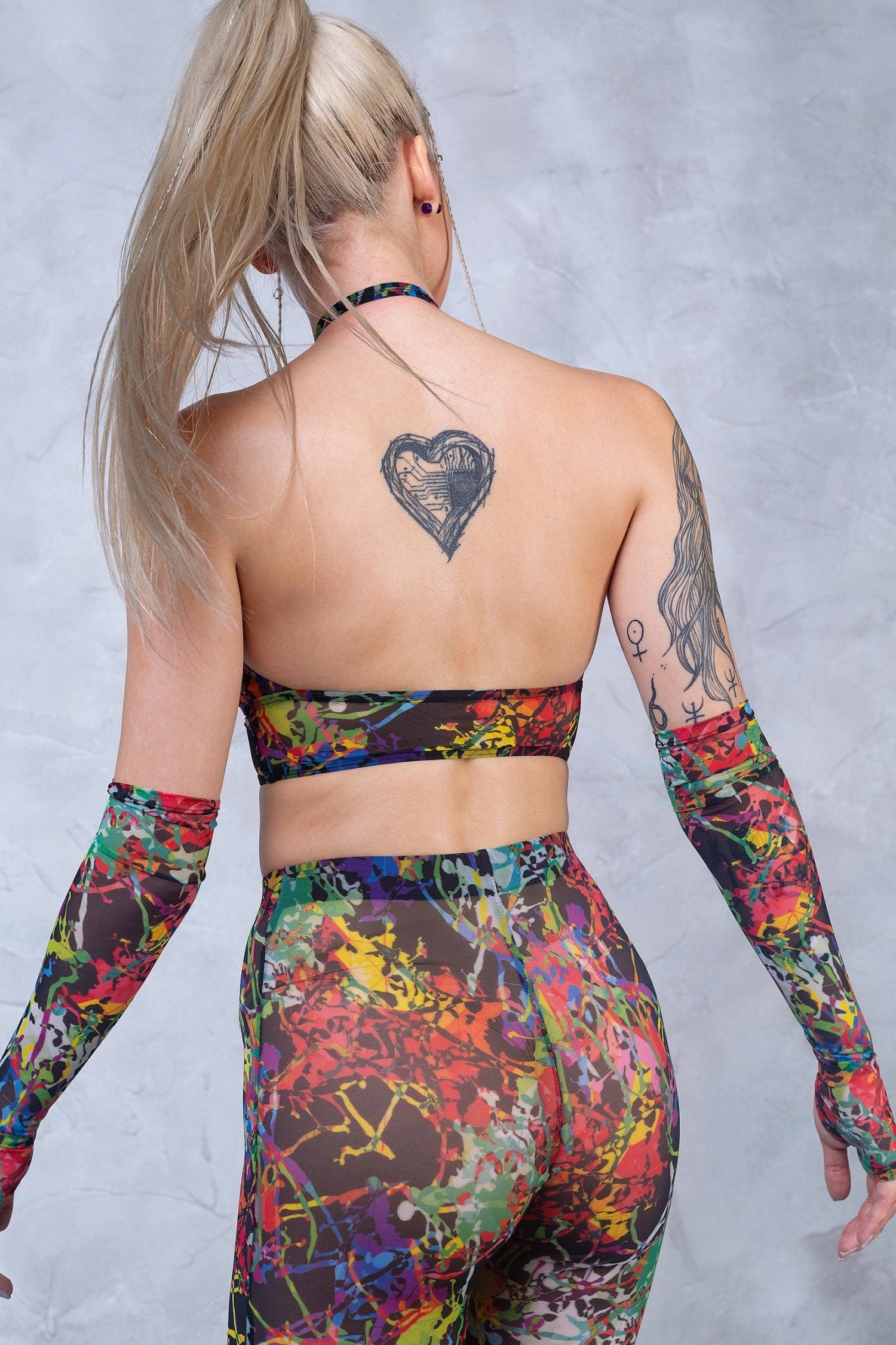 Splash Halter Criss Cross Mesh Top 2 Splash Halter Criss Cross Mesh Top - Image 2