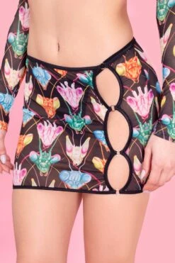 Maneater Mesh Cutout Skirt